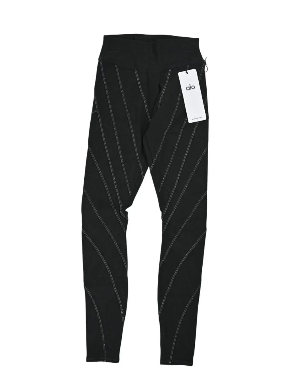 ALO Yoga Alosoft High Waist Sunray Leggings W51417R in Black/White
